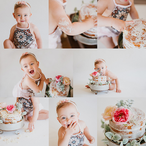 boho cake smash, red deer photographer, cake smash, milk bath, cute baby, red deer newborn photos