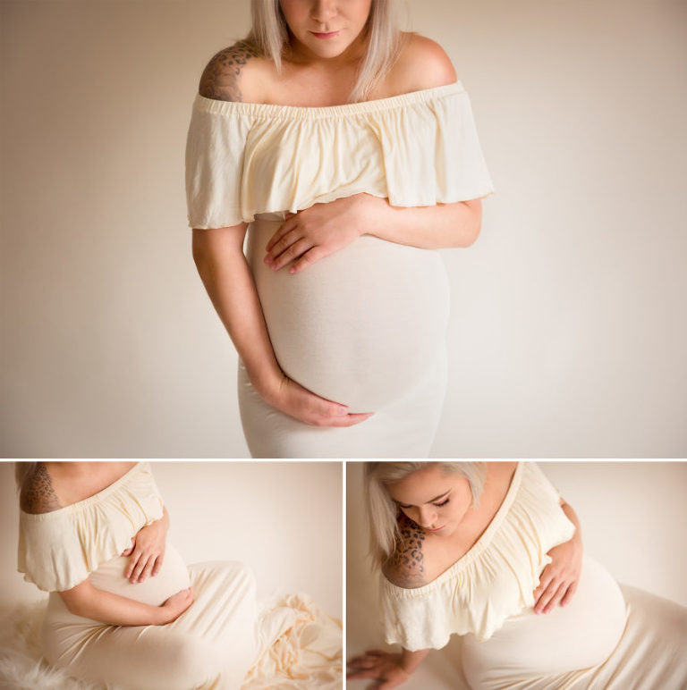 Twin maternity pictures, red deer newborn photographer, red deer maternity photographer, red deer photographer, cream dress, ivory dress, gown